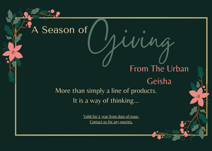 The Urban Geisha Experience Gift Card