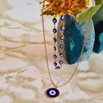 Evil Eye Necklace & Bracelet Set